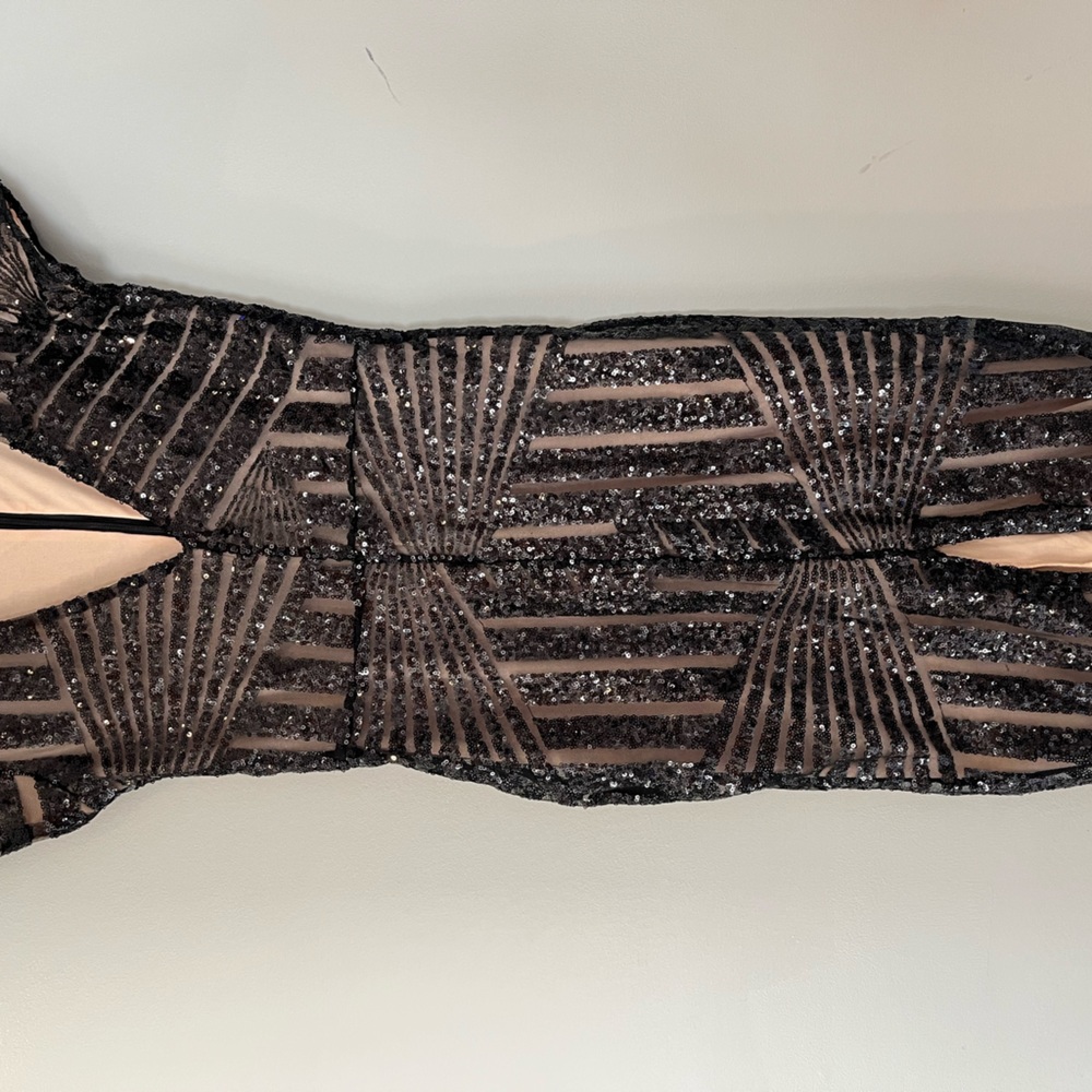 Black Sequin Dress